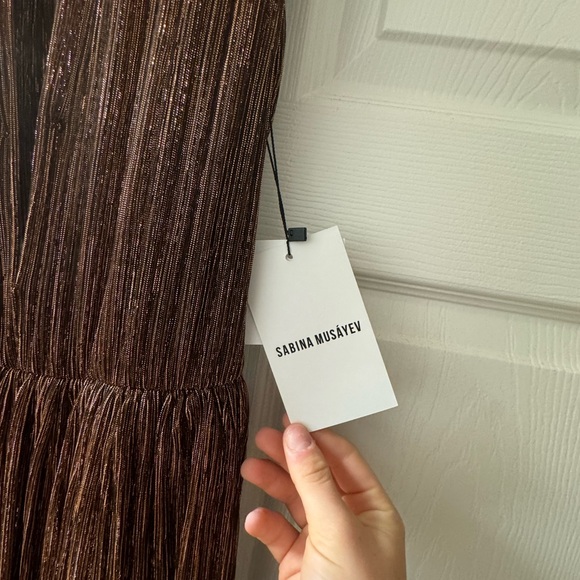 Sabina Musayev Skylar dress - bronze - Picture 6 of 7